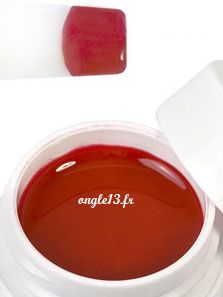 Gel coloré, Vernis semi-permanent  5ml - ROUGE CANDY